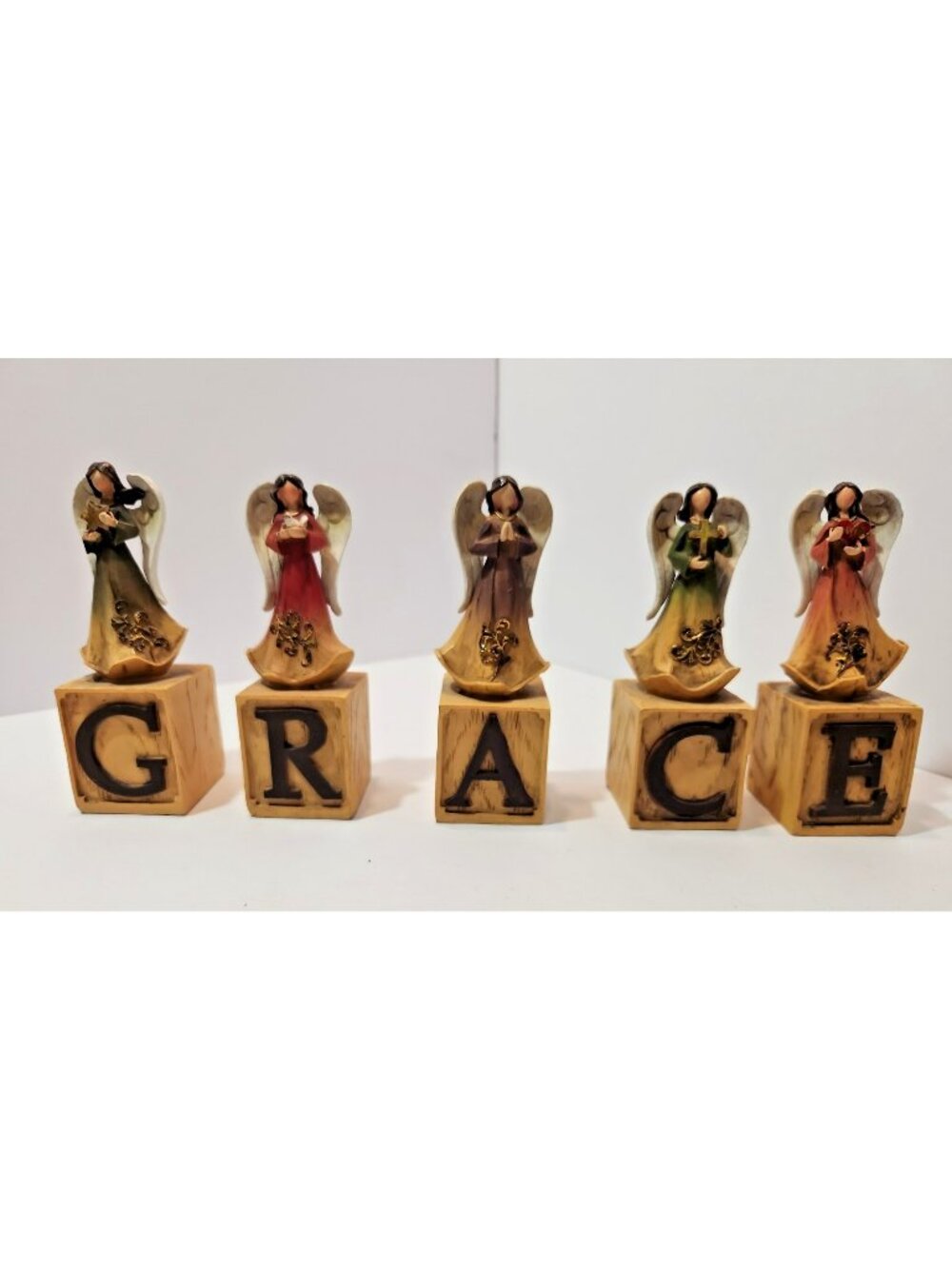 St. Nicholas Square "Grace" Blocks Angel Resin Figurines Figures
